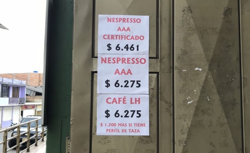 Daily Coffee Prices in Colombia