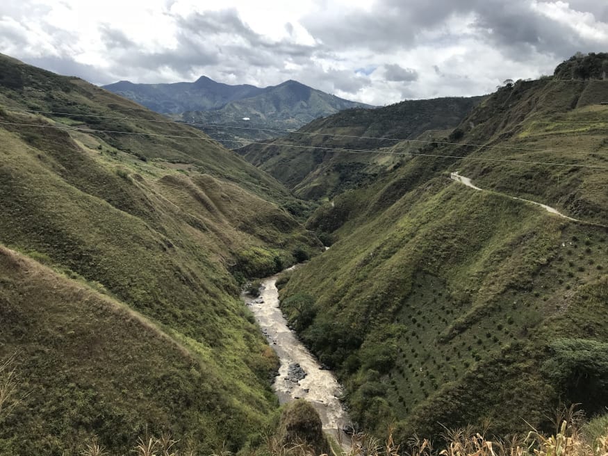 So many beautiful shots of Rio Juanambú. We followed it for much of the trip as it winds through the valleys below the three coffee areas we're buying from.