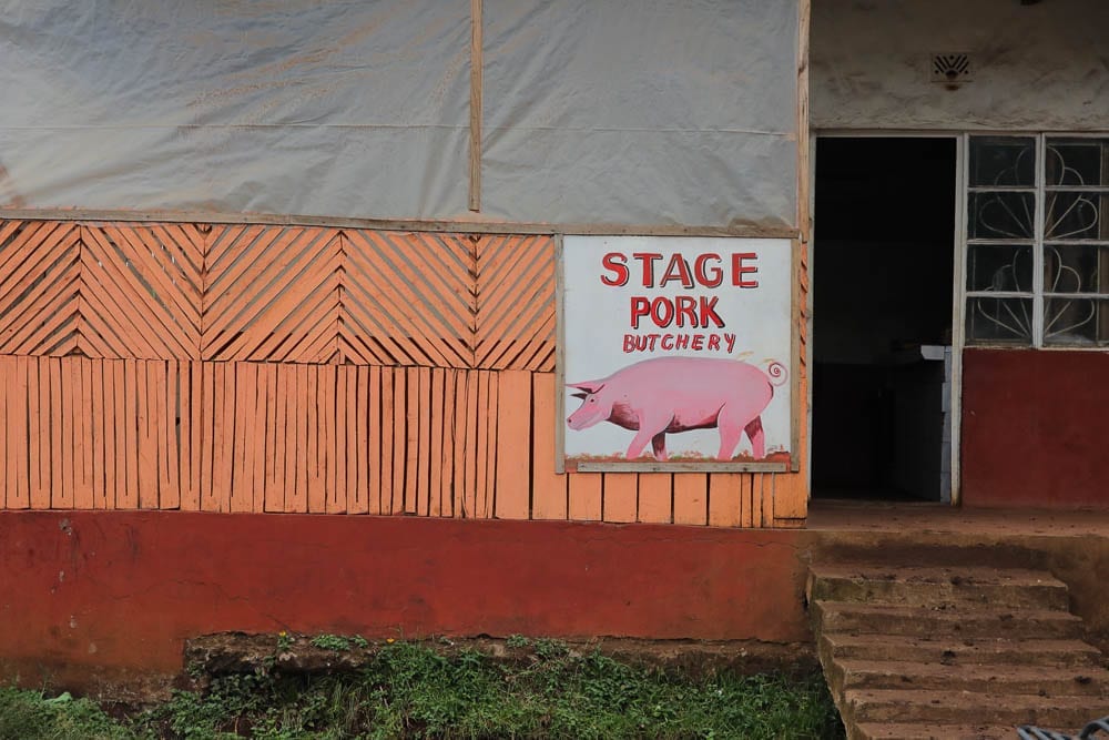 Tasty Pig on a Stage, Muranga Kenya