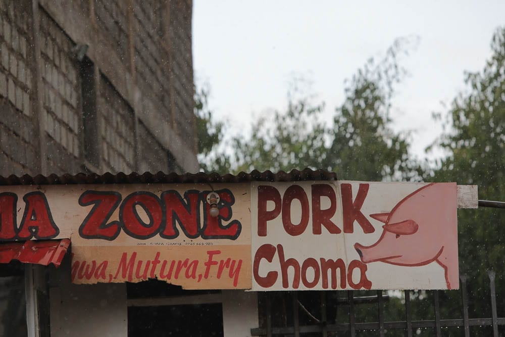 Nyama Choma, Porcine Style, Nyeri Kenya