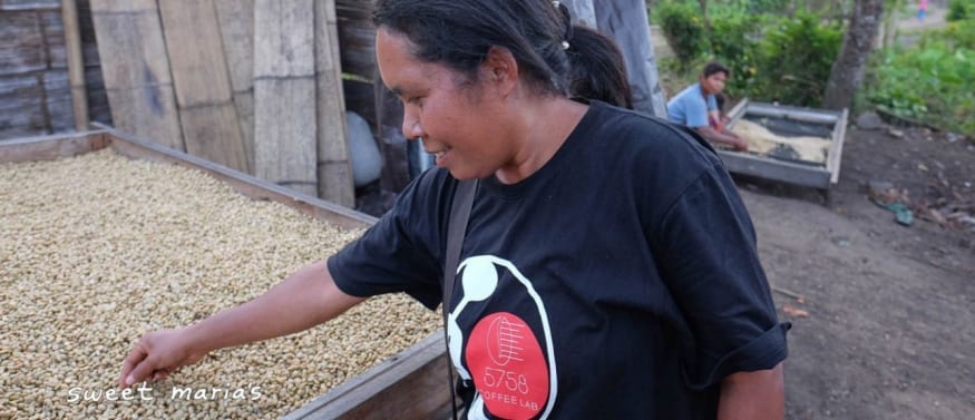Marselina Walu is one of the producers we buy from, as well as leading up one of the coops we source from in Bajawa area.