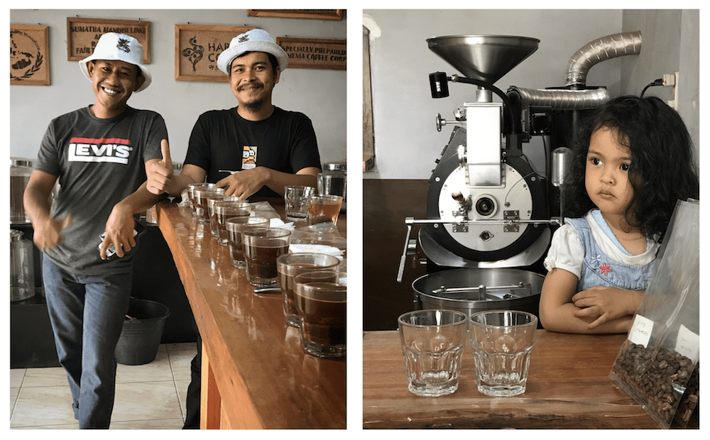 Lereng Coffee Home Roastery (and coffee processing station, in the backyard), Bebesen, Aceh Tengah