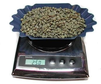 250 gram batch on scale
