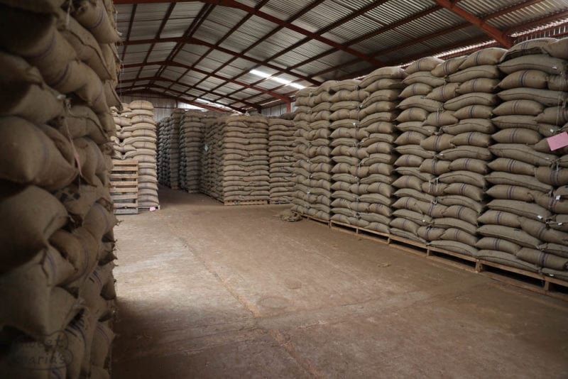 Burundi coffee warehouse