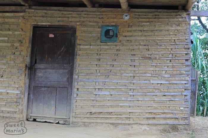 Bamboo mud thatching electric meter. Gigante Colombia. Sweet Marias