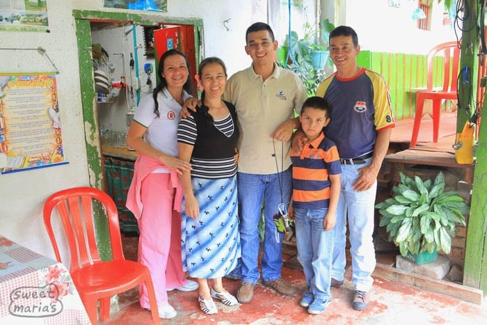 Gildardo Gutierrez and family neighboring farmer and brother of Maximno Sweet Marias