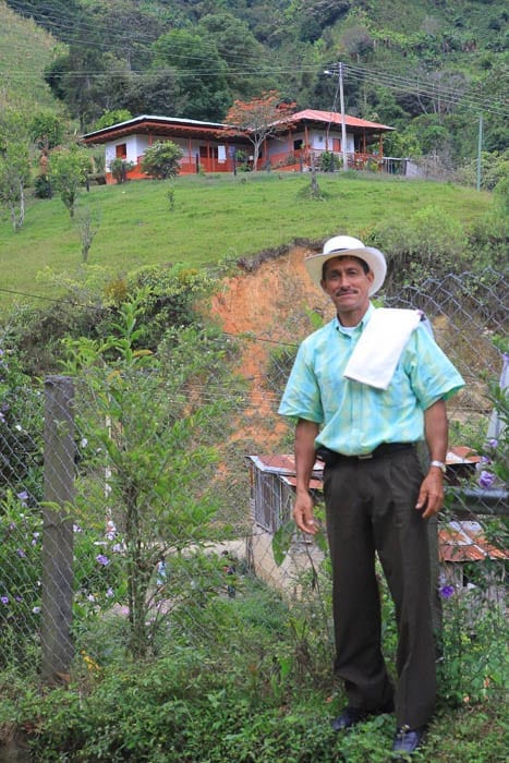 Him and his house. Sweet Marias