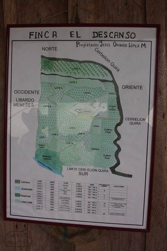 Map of El Descanso Sweet Marias