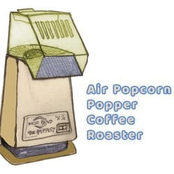 Air Popcorn Popper Method For Home Coffee Roasting