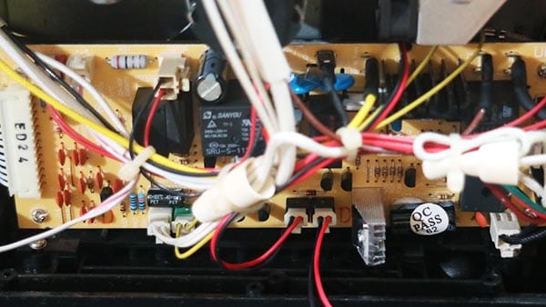 The Behmor power board all wired up before replacing with the new unit in the Behmor upgrade kits