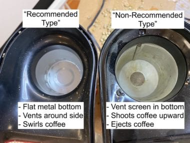 The 2 different types of air poppers for coffee roasting