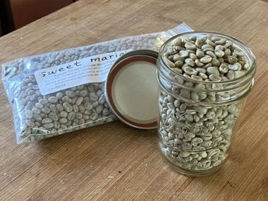 Green-coffee-storage-glass-jars