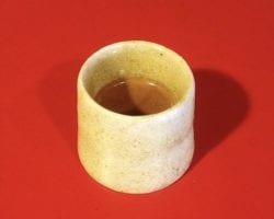 ceramic demitasse with a ristretto espresso shot