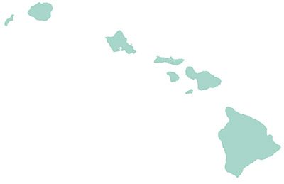 Hawaii Small Map Outline