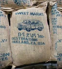 ethiopian green coffee bags for dry process buno dambi uddo