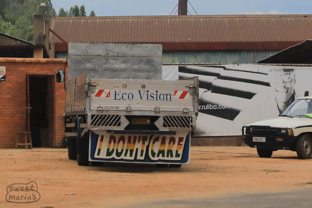 Mixed messages along the road, Rwanda.