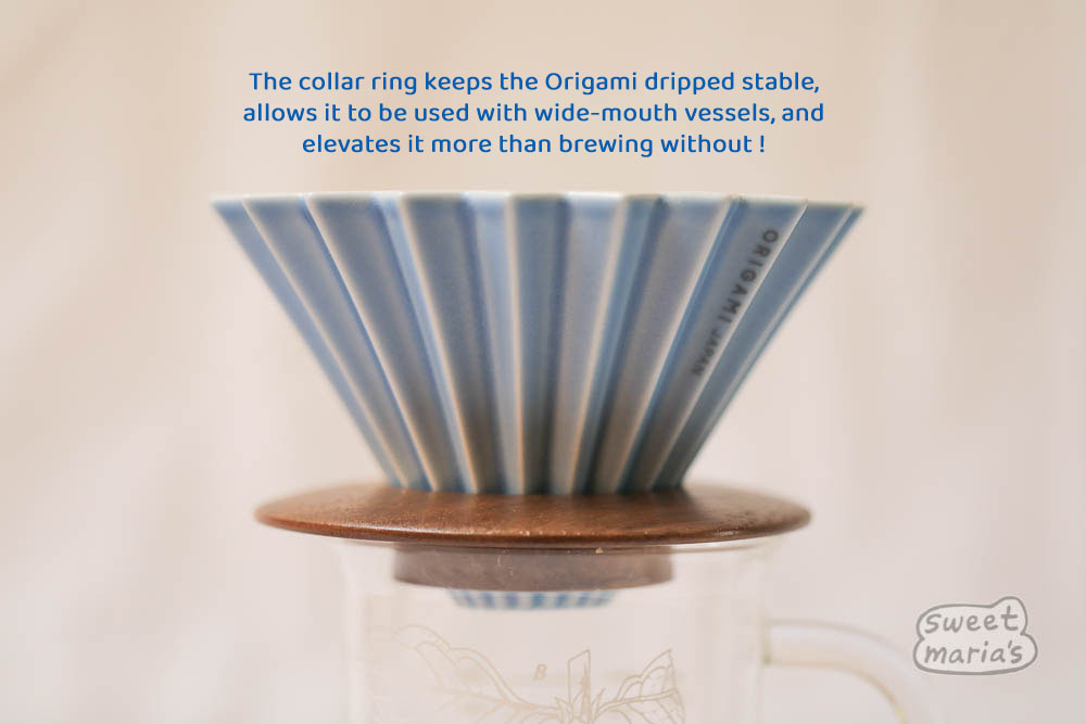 Origami coffee brewer blue