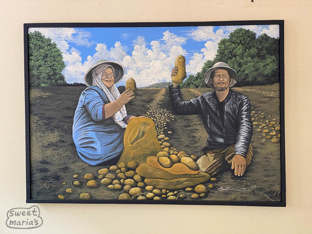 Potato Farmers Painting