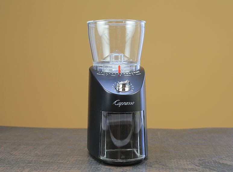 Capresso Infinity 560.01 Conical Burr Coffee Grinder w/ Coffee