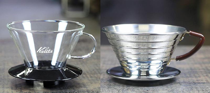 Kalita Wave 185 Pro Pour Over Coffee Kit - Stainless Steel