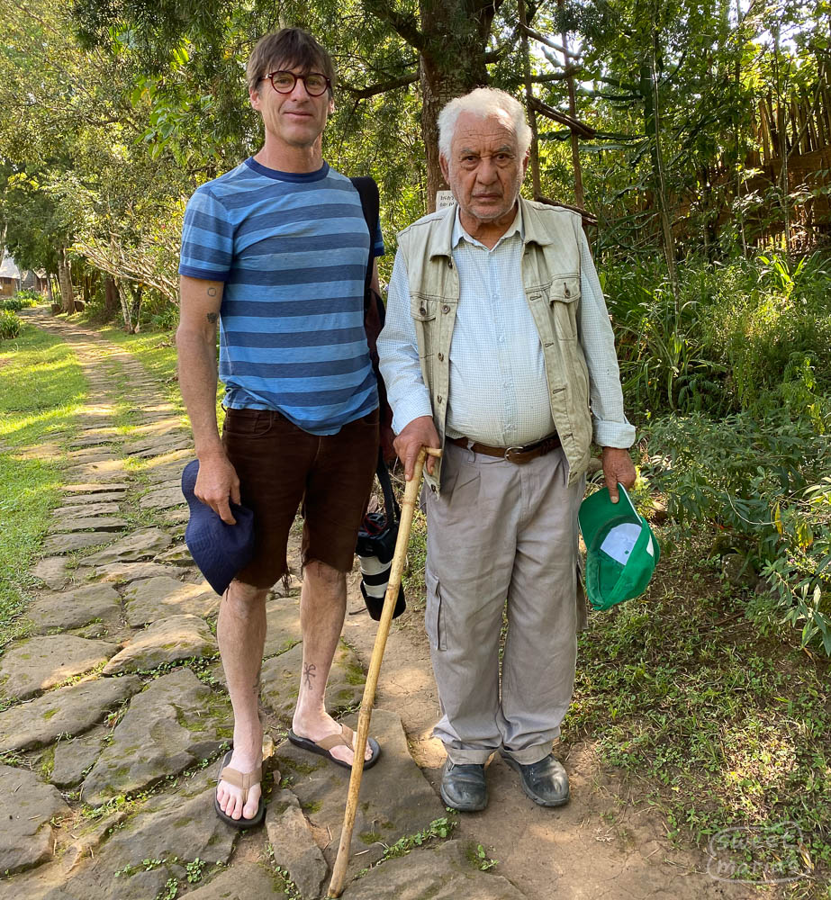 This is Gregor, who doesn't know who I am. (To be fair, I think he vaguely knows me as the "dog calendar guy") This man is a treasure and his lodge called Aregash after his mother has been such a welcoming place to rest for many years now. Please live forever, Gregor.