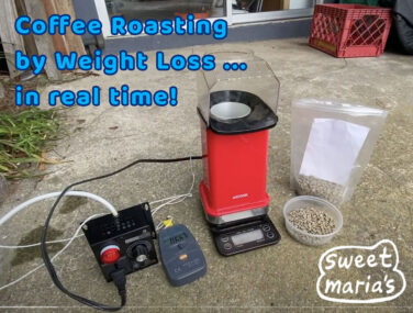 coffee roasting by weight loss in an air popcorn popper