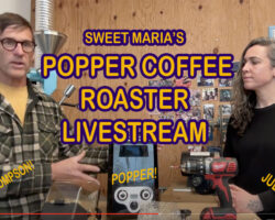 Popper Coffee Roaster Video Livestream