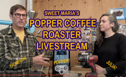 Popper Coffee Roaster Video Livestream