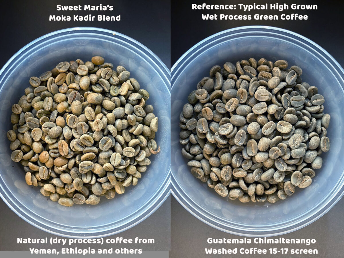 Moka Kadir Blend- Sweet Maria's- Green Coffee Comparison