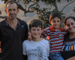 Marta, Evandro, and family in Serra dos Borges, Brazil