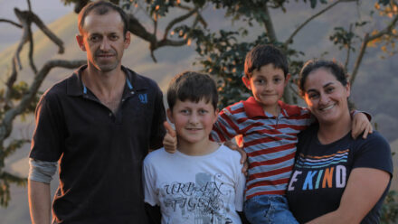 Marta, Evandro, and family in Serra dos Borges, Brazil