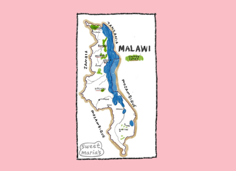 Malawi Coffee Map Sweet Marias