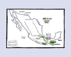 Mexico Coffee Map Sweet Marias