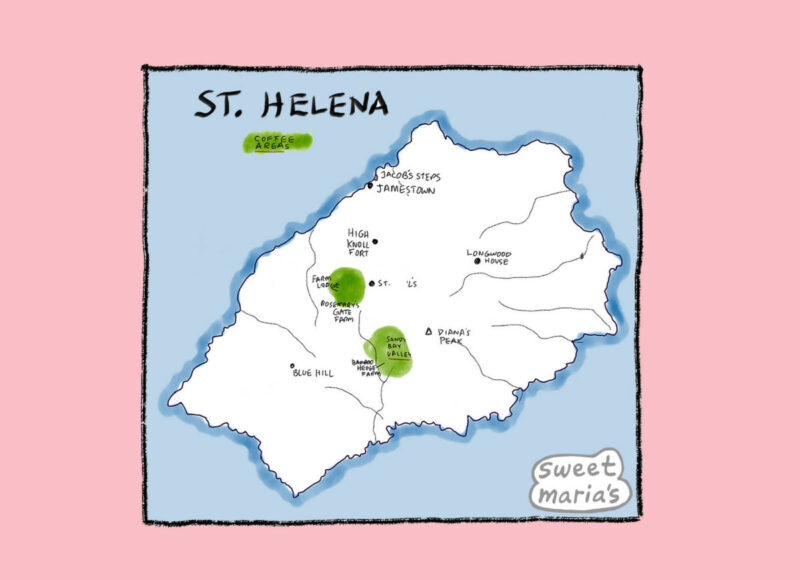 Saint Helena Coffee Map Sweet Marias