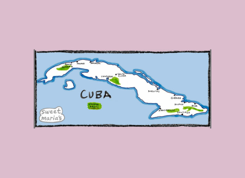 Cuba Coffee Map Sweet Marias