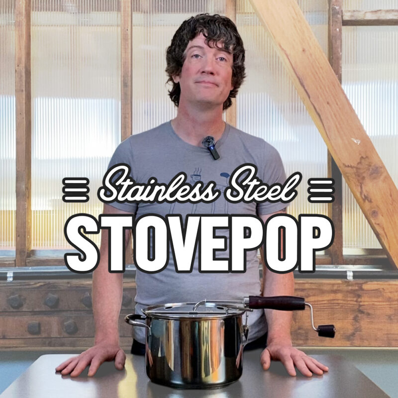 Thumbnail for Sweet Maria's VKP StovePop product overview video, featuring Dan.